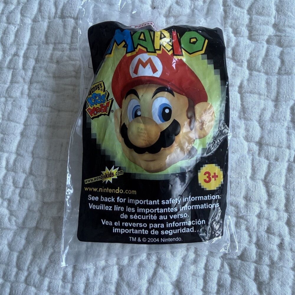 2004 Nintendo Super Mario 5” Plush Toy Figure Wendy’s New Kids Meal